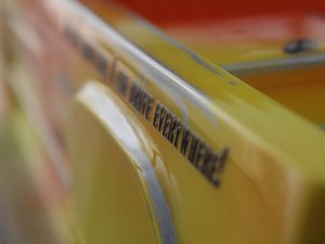 Modellbau Karosserie aus Lexan mit Sprüchen