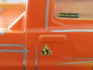 Modellbau Lexan Karosserie mit individuellen Aufklebern für 4WD Offroad Autos