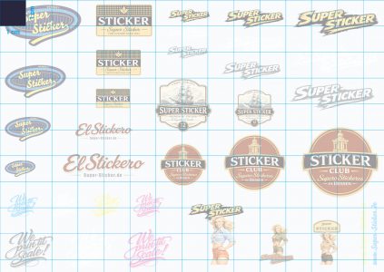 Motiv: El-Stickero –  1:10 Transferfolie DIN A6 (14,8 x 10,5 cm)