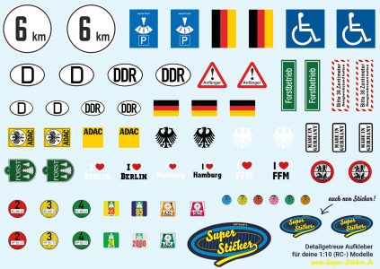 Motiv: Deutschland – 1:10 Transferfolie DIN A6 (14,8 x 10,5 cm)