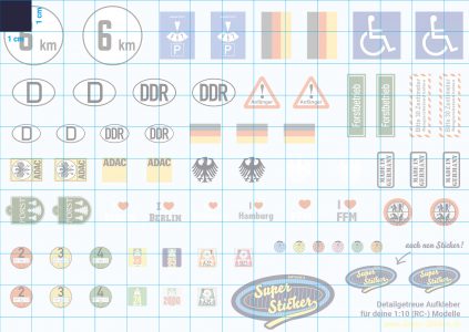Motiv: Deutschland – 1:10 Transferfolie DIN A6 (14,8 x 10,5 cm)
