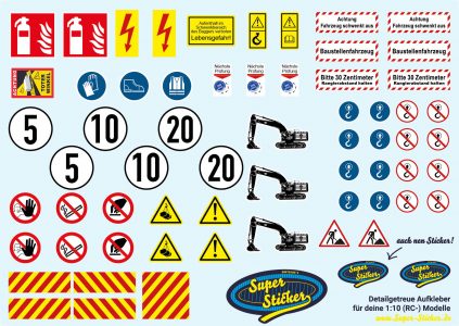 Motiv: Baustelle – 1:10 Transferfolie DIN A6 (14,8 x 10,5 cm)