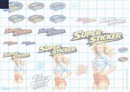Motiv: Super-Woman –  1:10 Transferfolie DIN A6 (14,8 x 10,5 cm)
